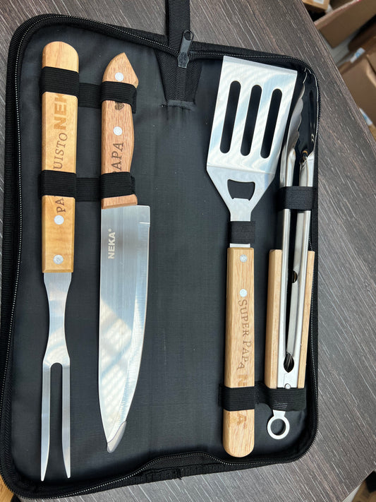 Coffret ustensile barbecue papa