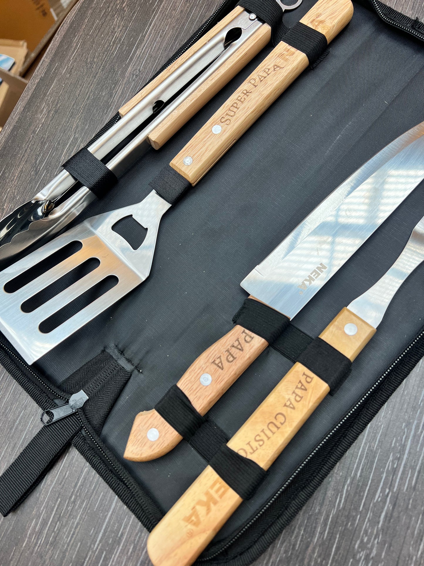 Coffret ustensile barbecue papa