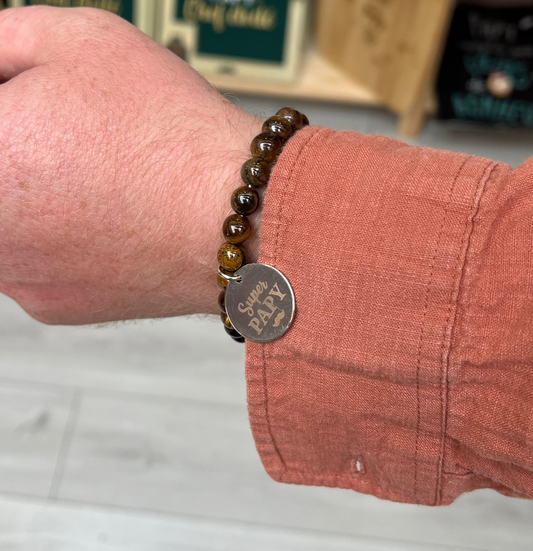 BRACELET MEDAILLON "SUPER PAPY"