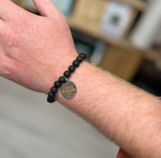 BRACELET MEDAILLON "PAPY D'AMOUR"