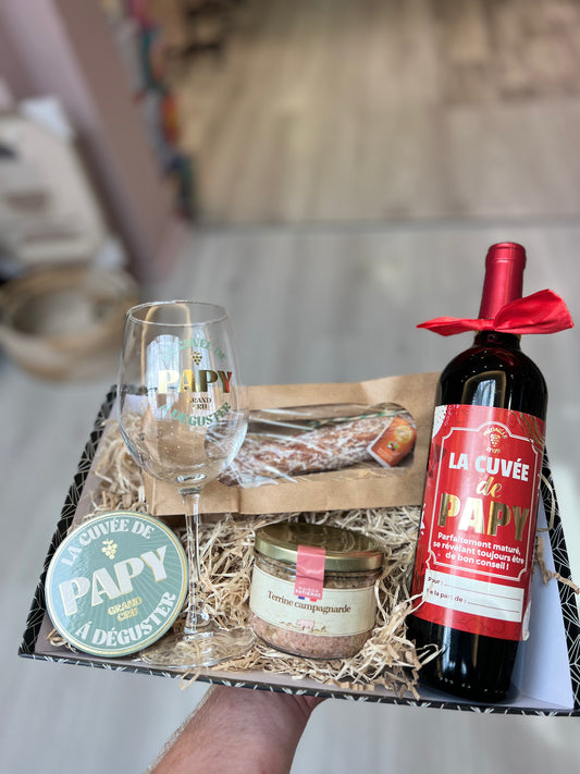 Coffret gourmand papy vin