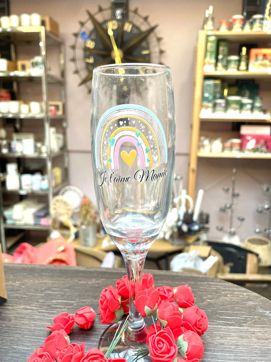 COUPE DE CHAMPAGNE MAMIE JE T'AIME