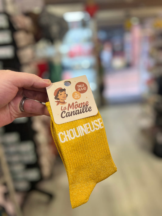 Chaussette paillette chouineuse