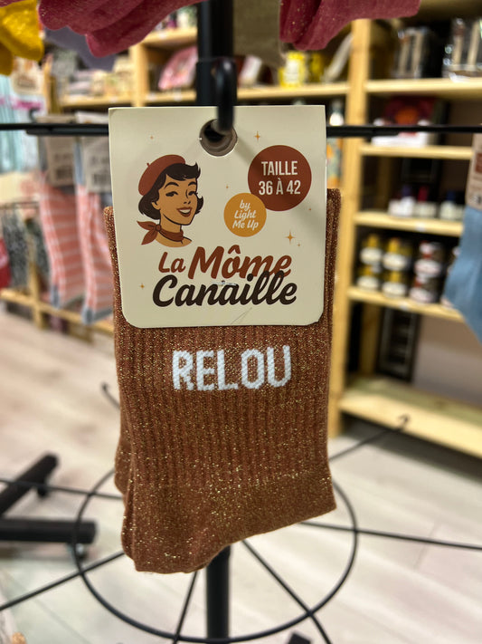 chaussette paillette relou