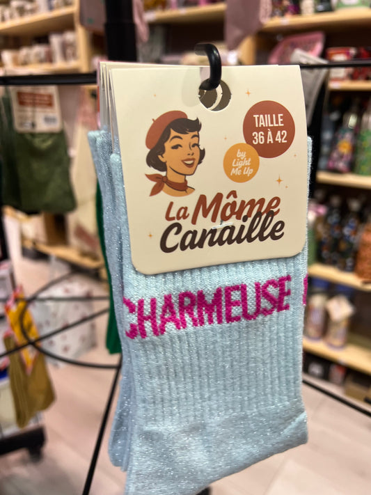 Chaussette paillette charmeuse
