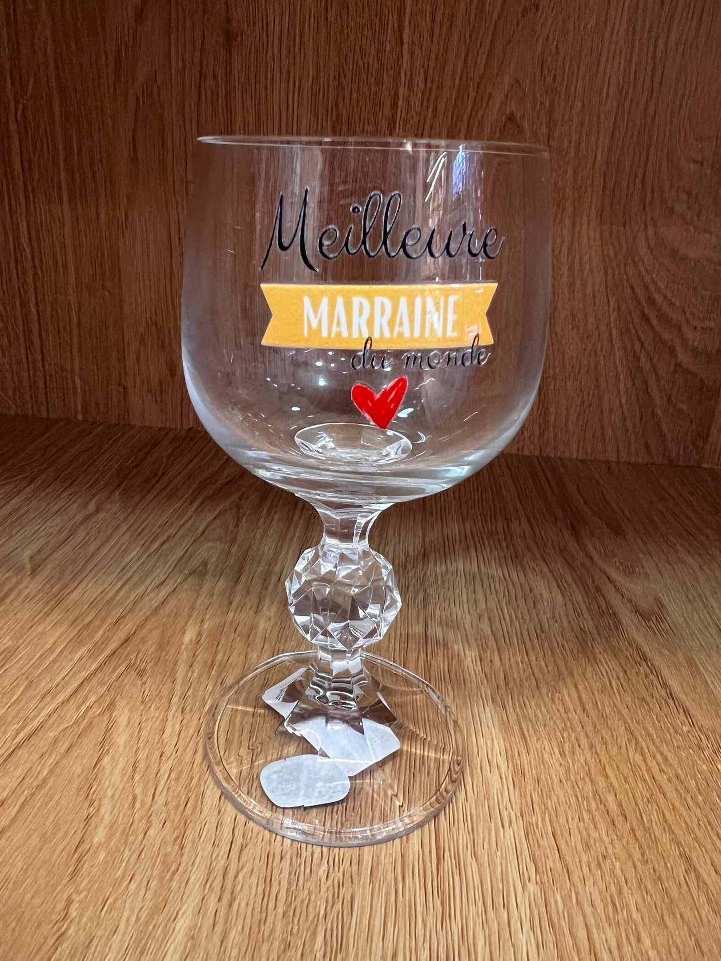 Verre cristal marraine