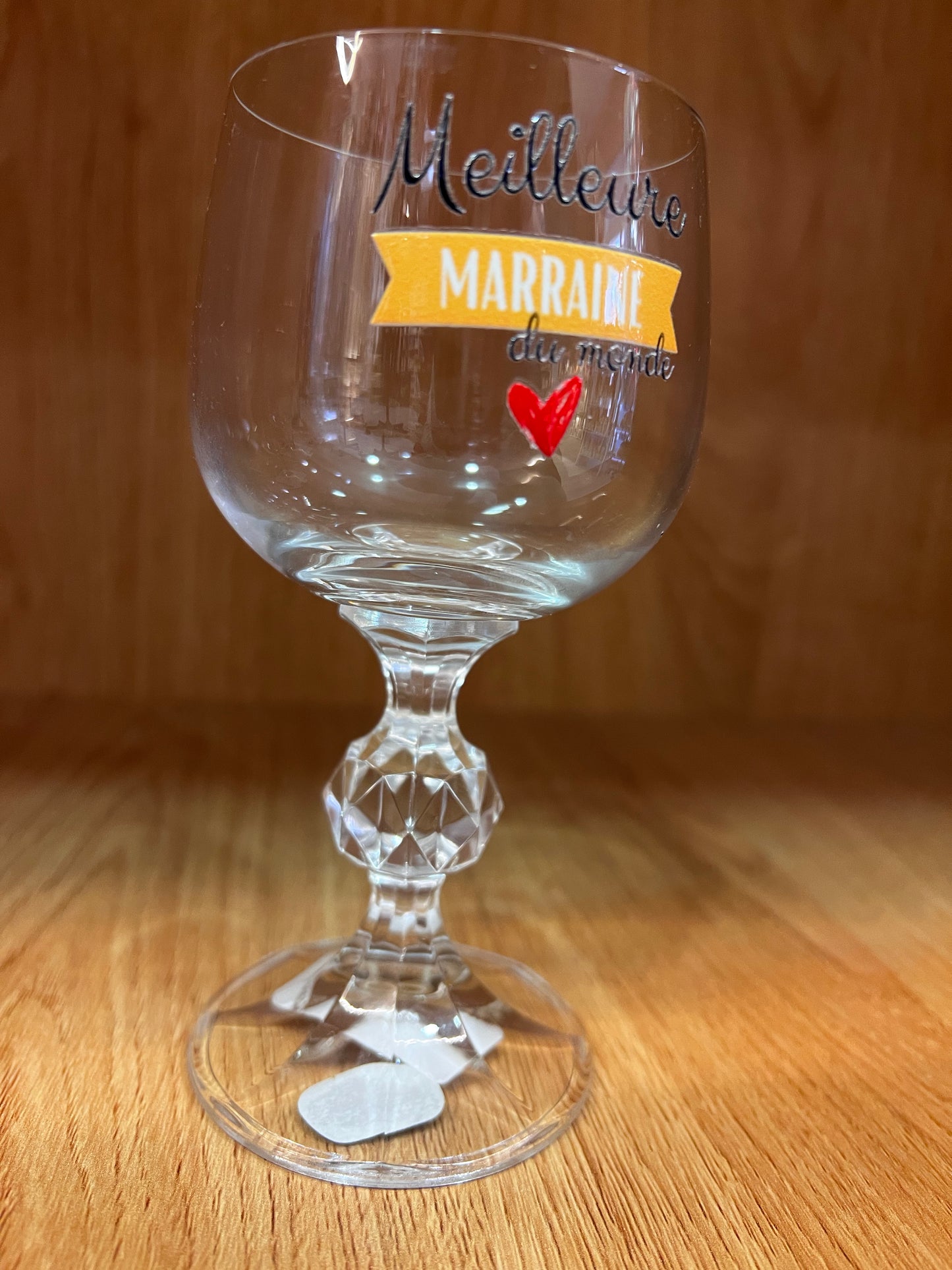 Verre cristal marraine