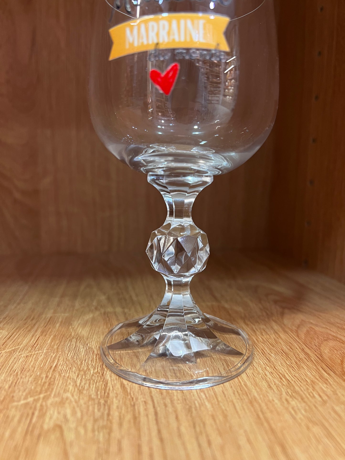 Verre cristal marraine