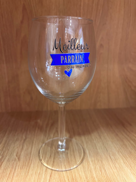 Verre vin parrain