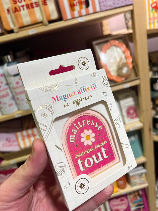 Magnet à paillette Maîtresse