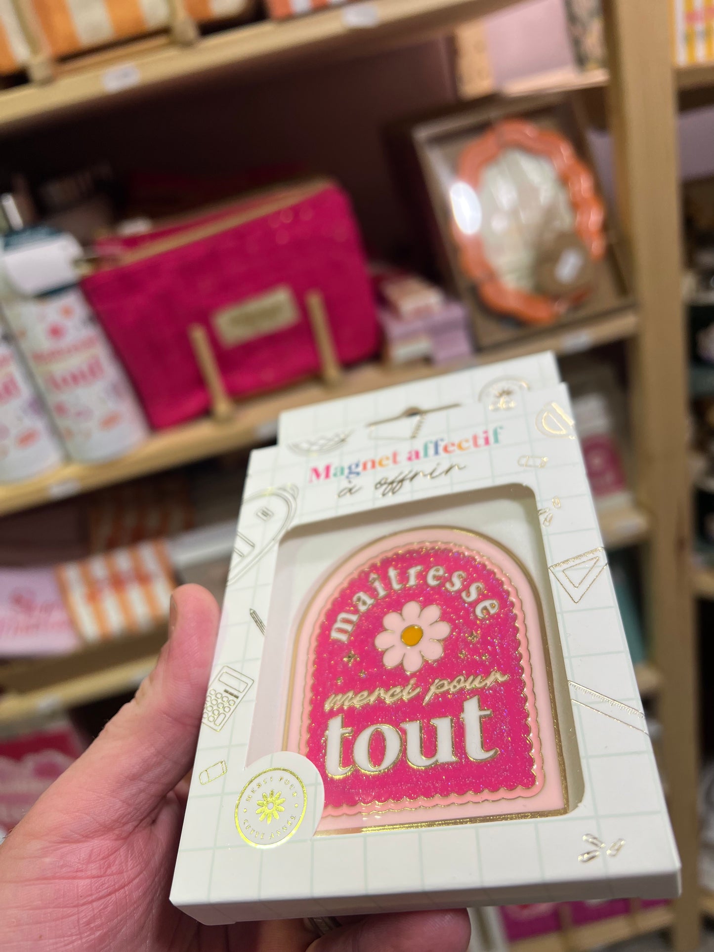 Magnet à paillette Maîtresse