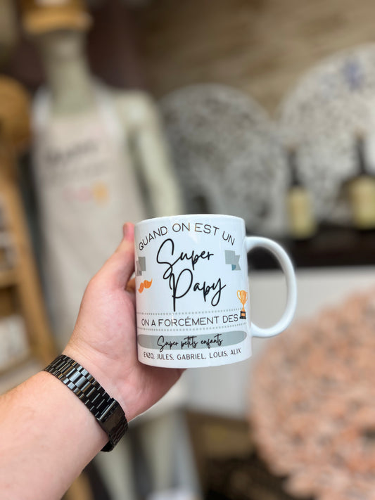 Mug Papy Personnalisé – Cadeau Fête des Grands-Pères