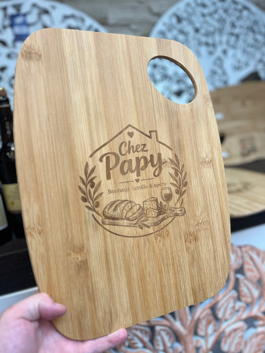 Planche à Découper Papy Personnalisable – Cadeau Grand-Père