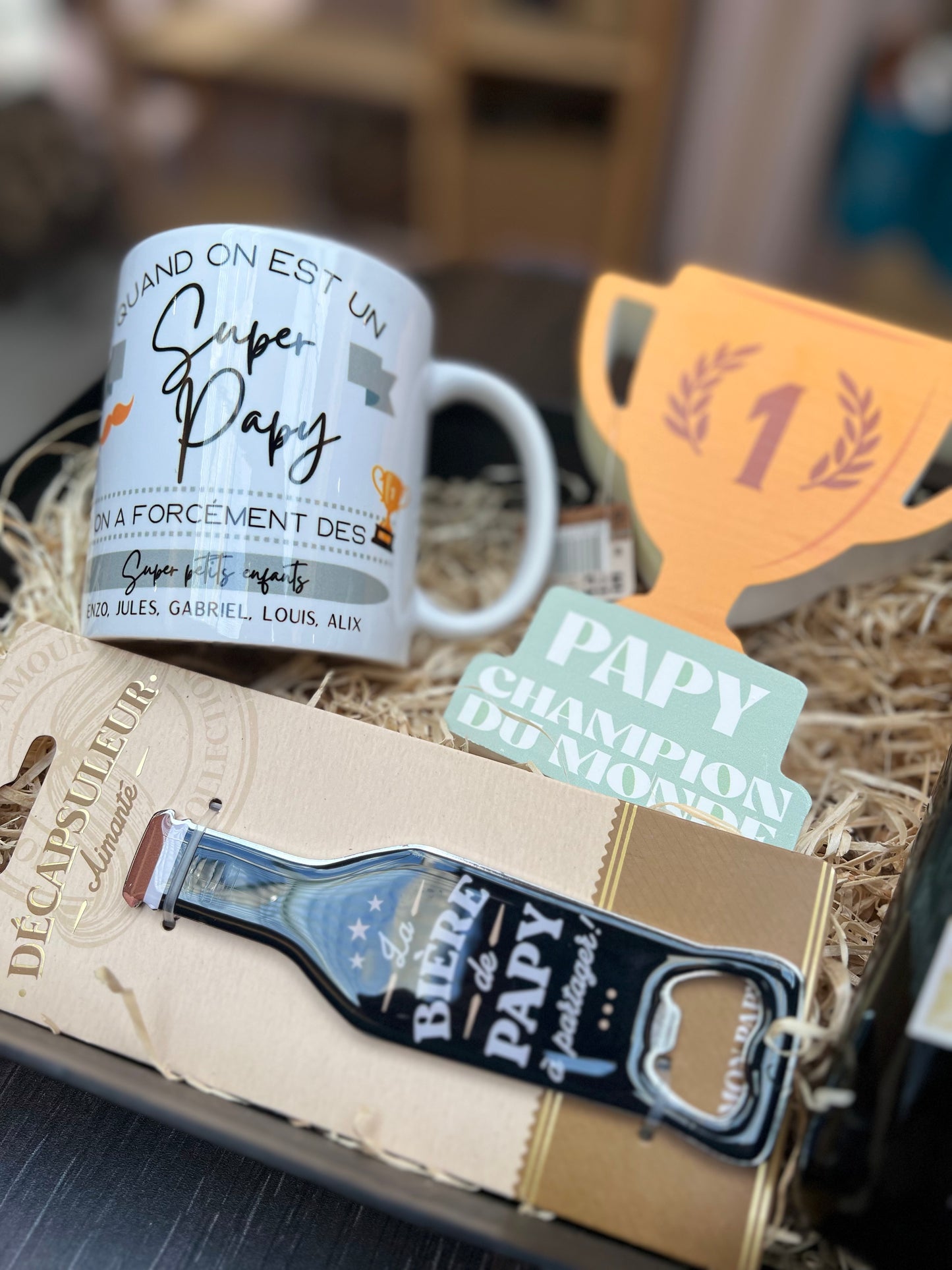Coffret papy mug personnalisé