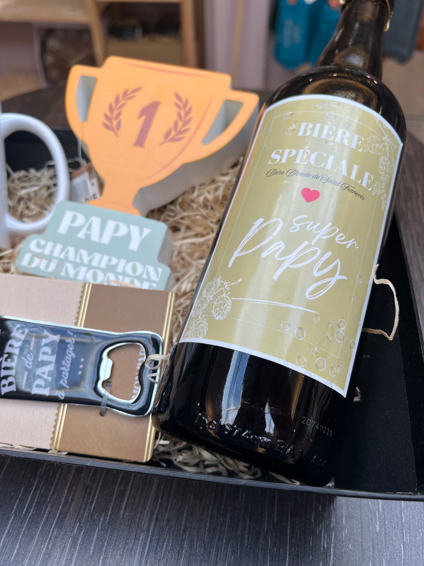Coffret papy mug personnalisé