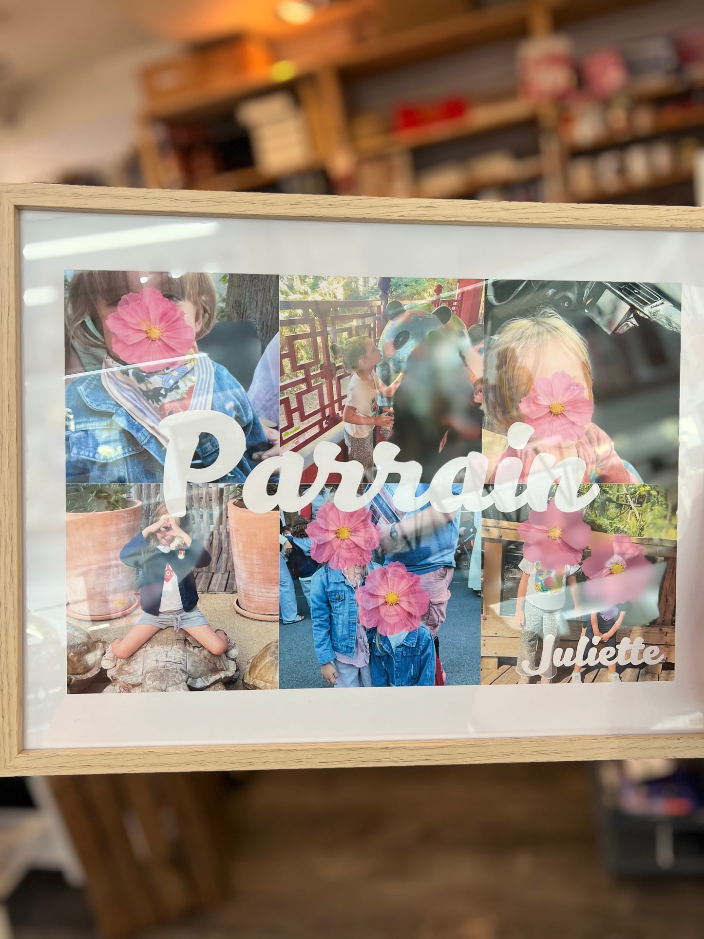 Cadre A3 personnalisé parrain