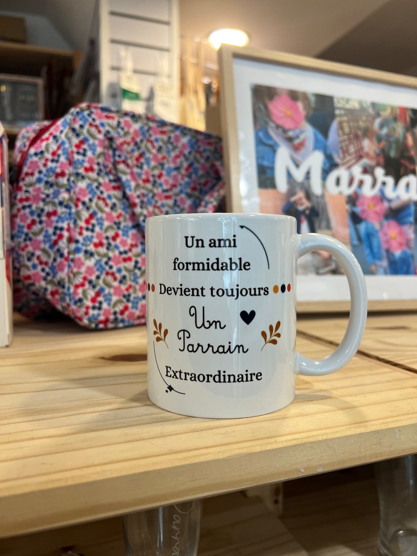 Mug personnalisé Parrain – texte et photo