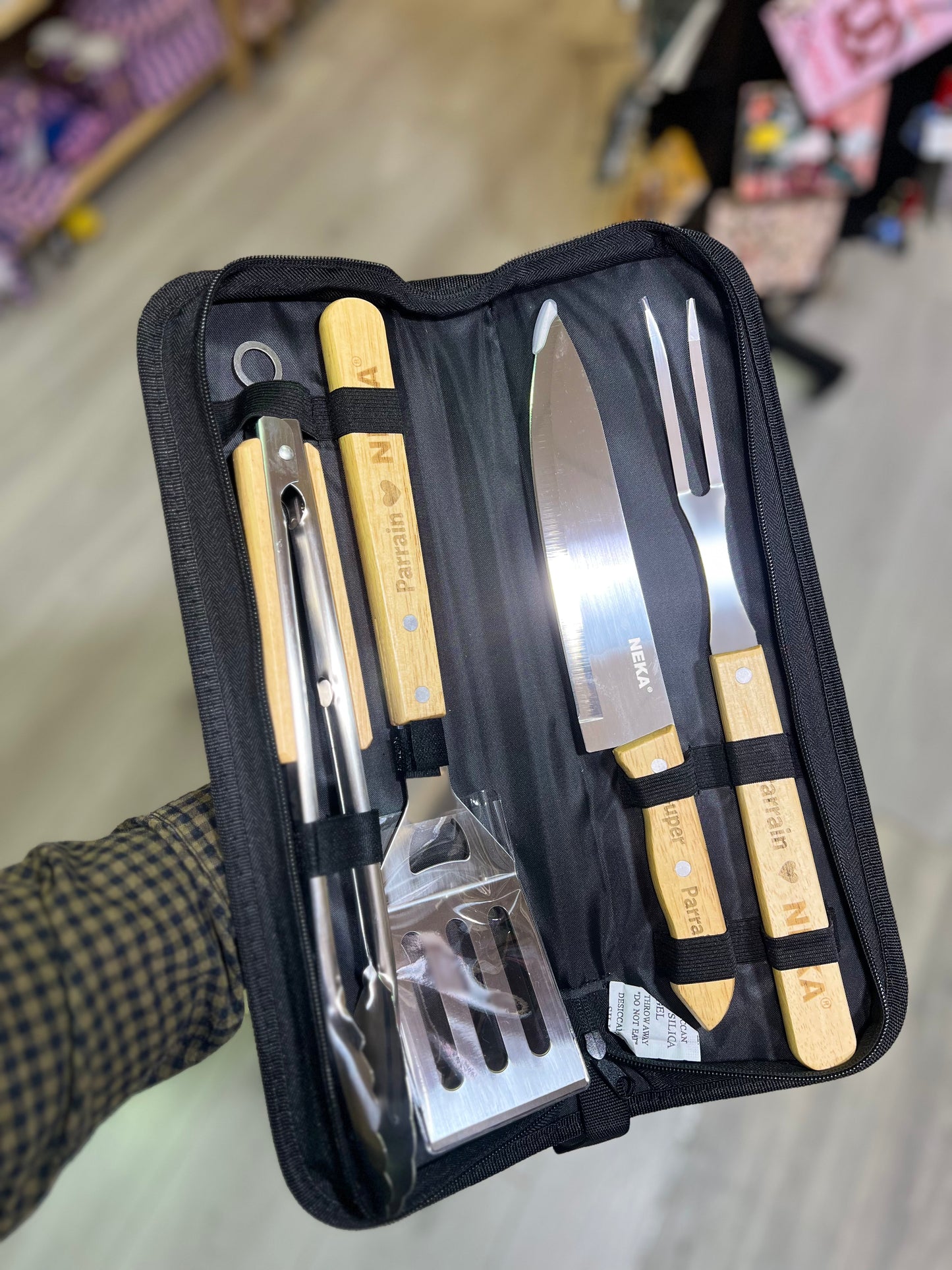 Set barbecue personnalisé parrain