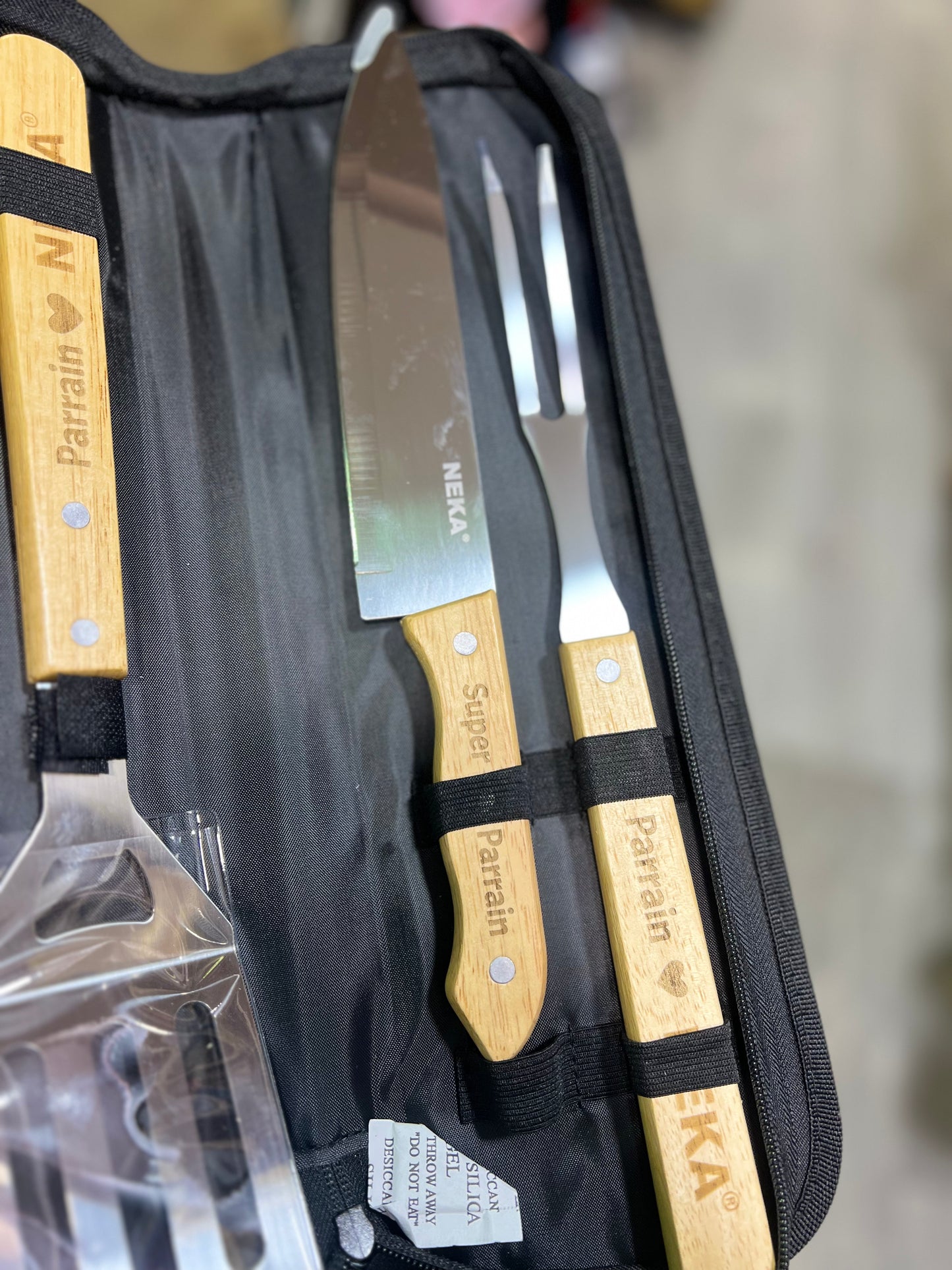 Set barbecue personnalisé parrain