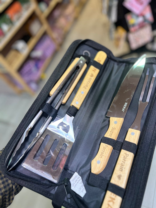 Set barbecue personnalisé parrain