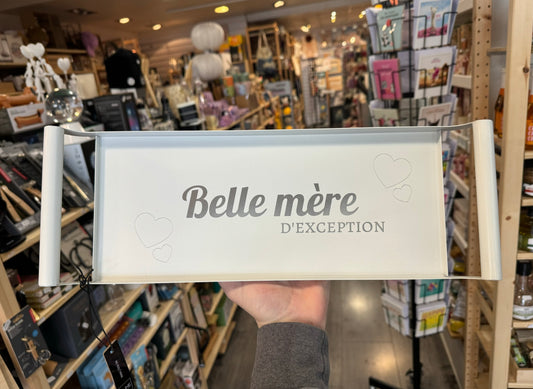 Plateau métallique personnalisable "Belle mère"