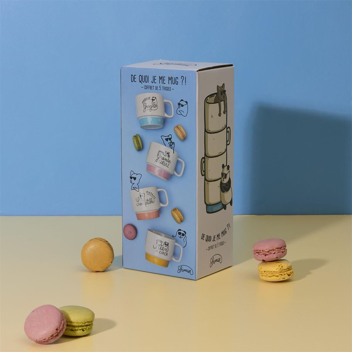 Coffret 4 tasses empilables