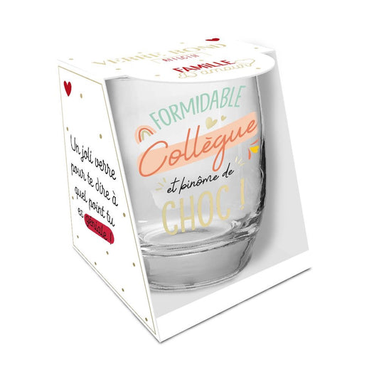 Verre rond collègue