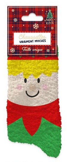 CHAUSSETTES PILOU NOËL FEMME "LUTIN"