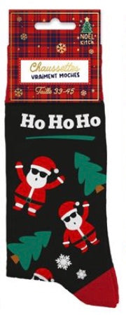 CHAUSSETTES DE NOËL HOMME "HO HO HO"