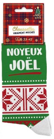 CHAUSSETTES DE NOËL HOMME "NOYEUX JOËL"