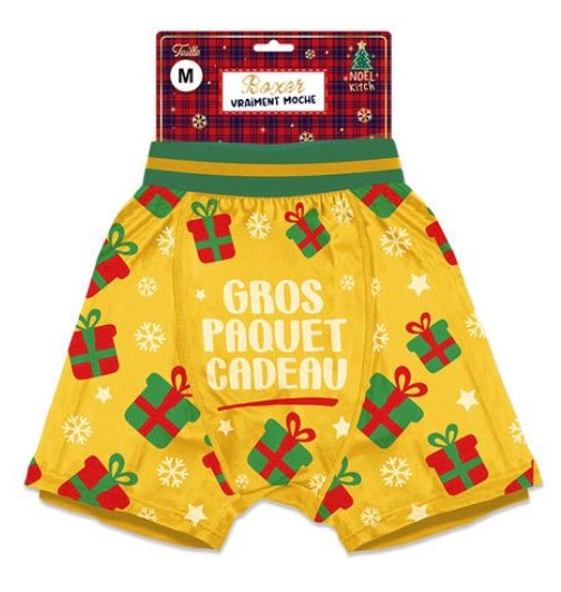 BOXER DE NOËL "GROS PAQUET CADEAU"