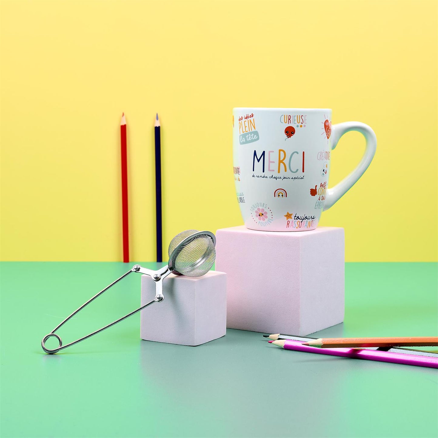 Coffret mug infuseur merci