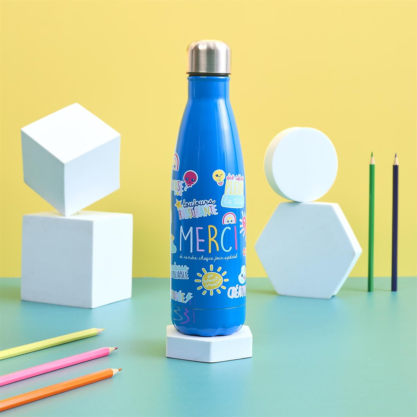 Bouteille isotherme merci