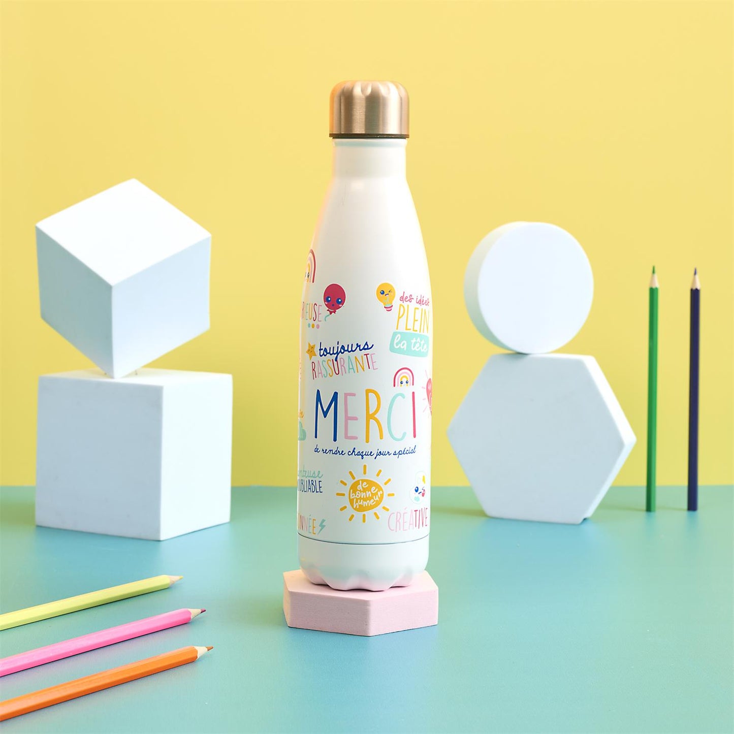Bouteille isotherme merci