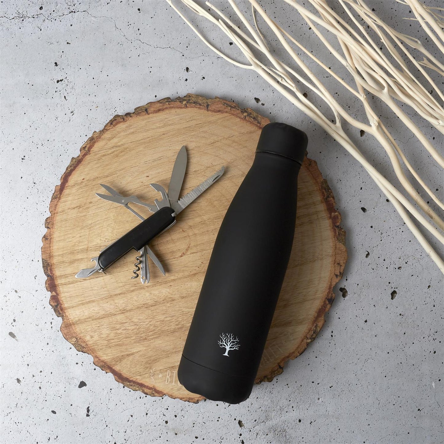 Coffret bouteille isotherme et couteau