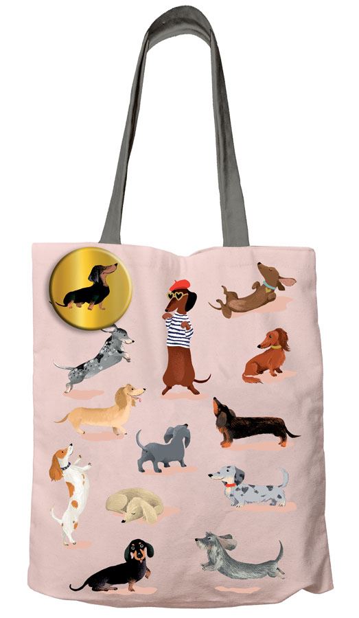 Tote Bag Coton Teckels