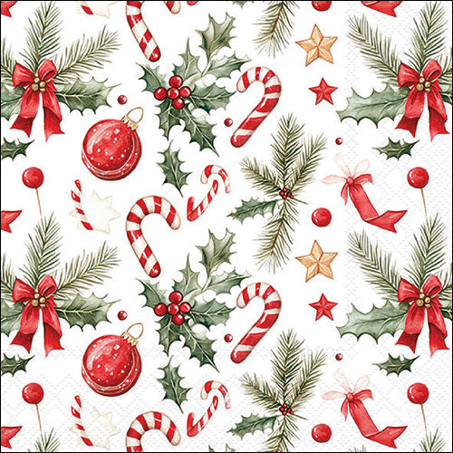 Serviettes Christmas Elements 33 × 33 cm – paquet de 20
