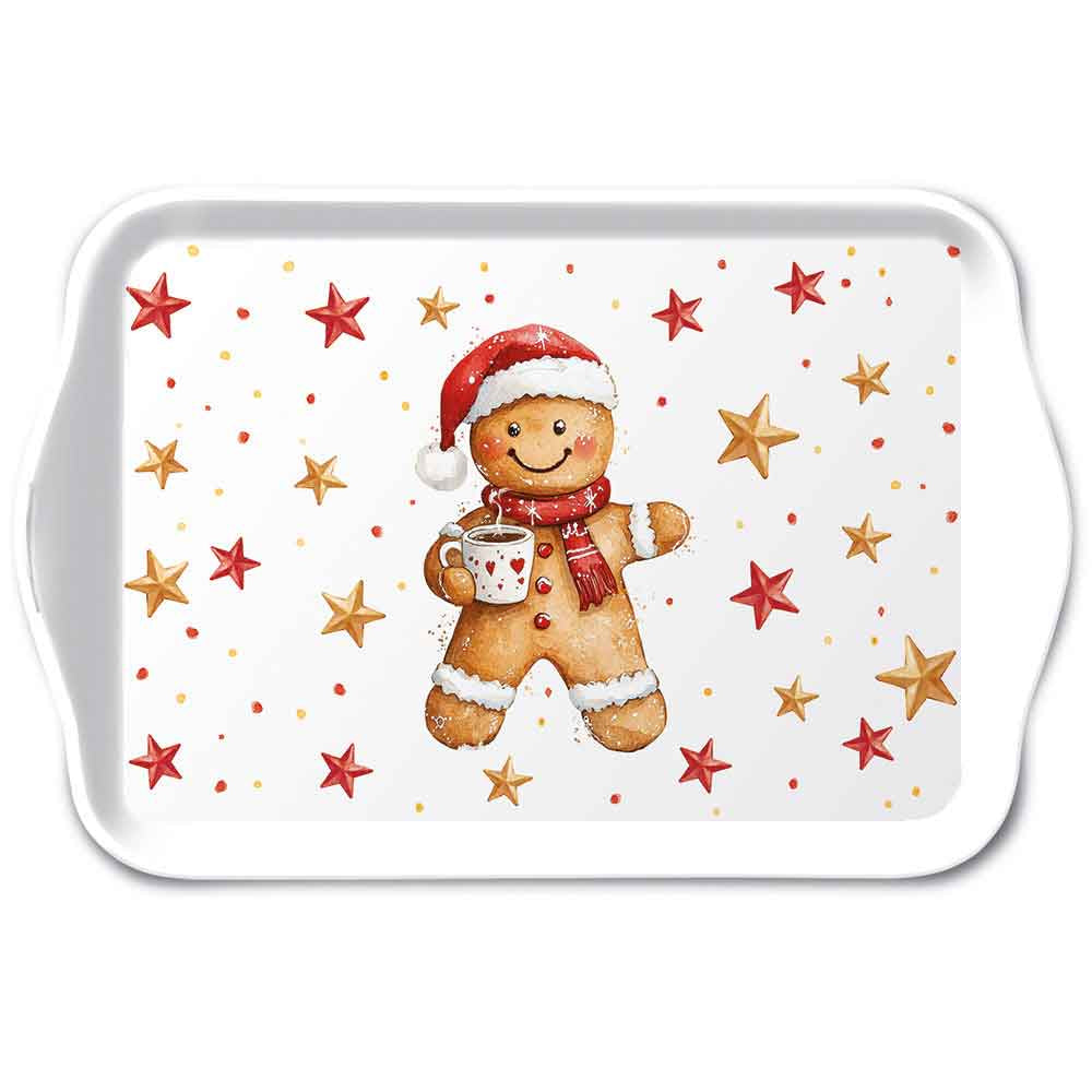 Petit plateau Cocoa and Cookie en mélamine – 13 × 21 cm