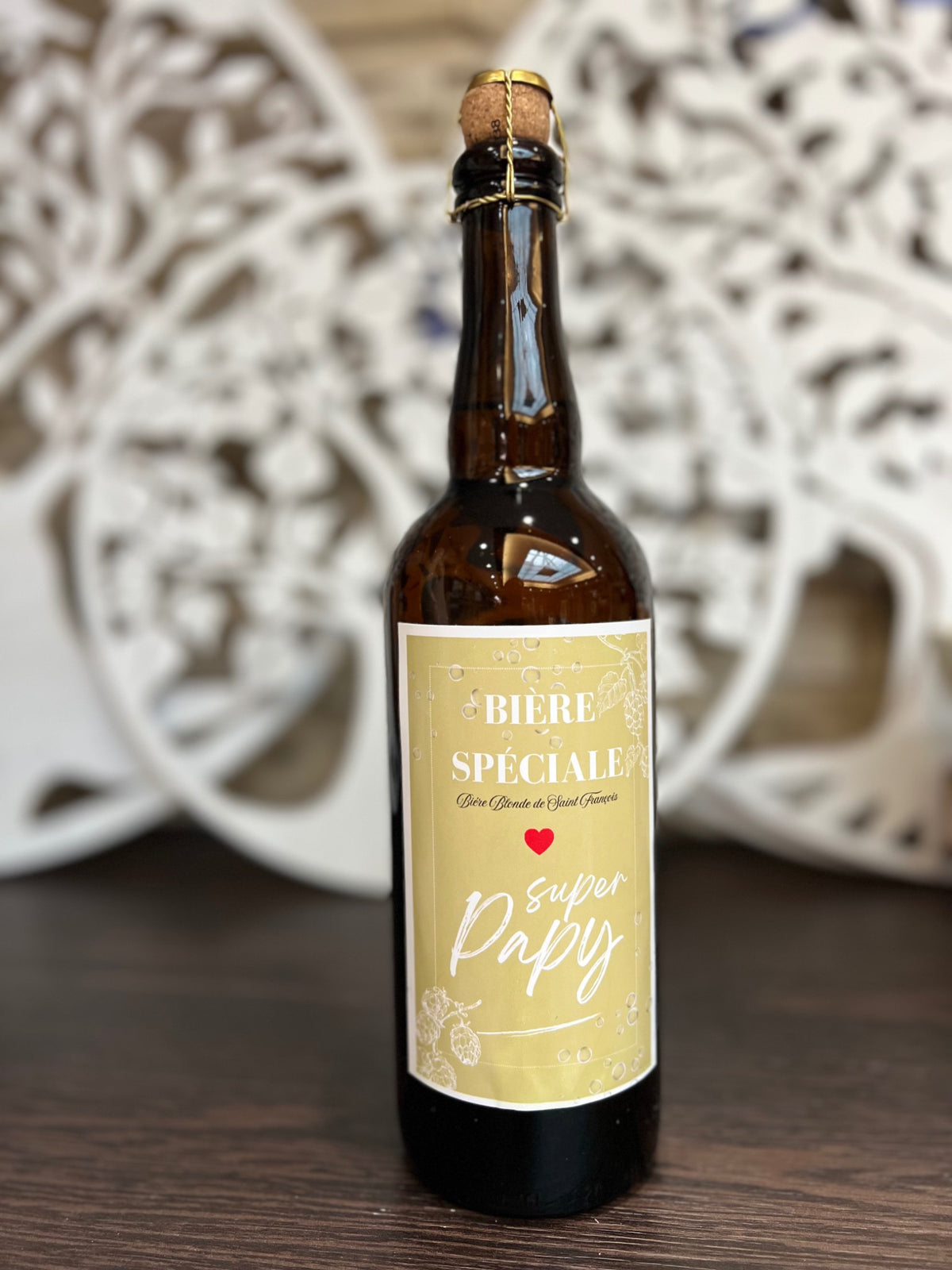 Bière blonde Super Papy 75 cl – cadeau fête des grands-pères