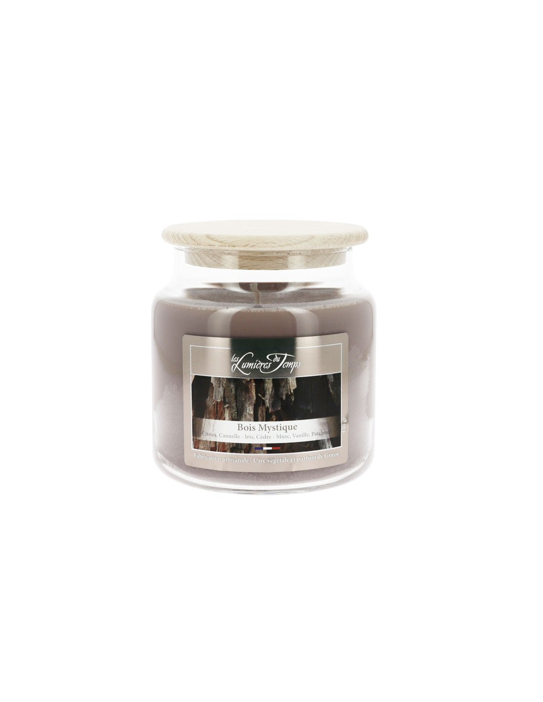Bougie parfumée Bois Mystique 430 g – Les Lumières du Temps