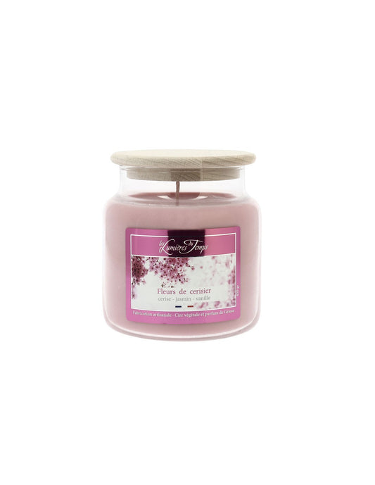 Bougie parfumée Fleurs de Cerisier 430 g – Les Lumières du Temps