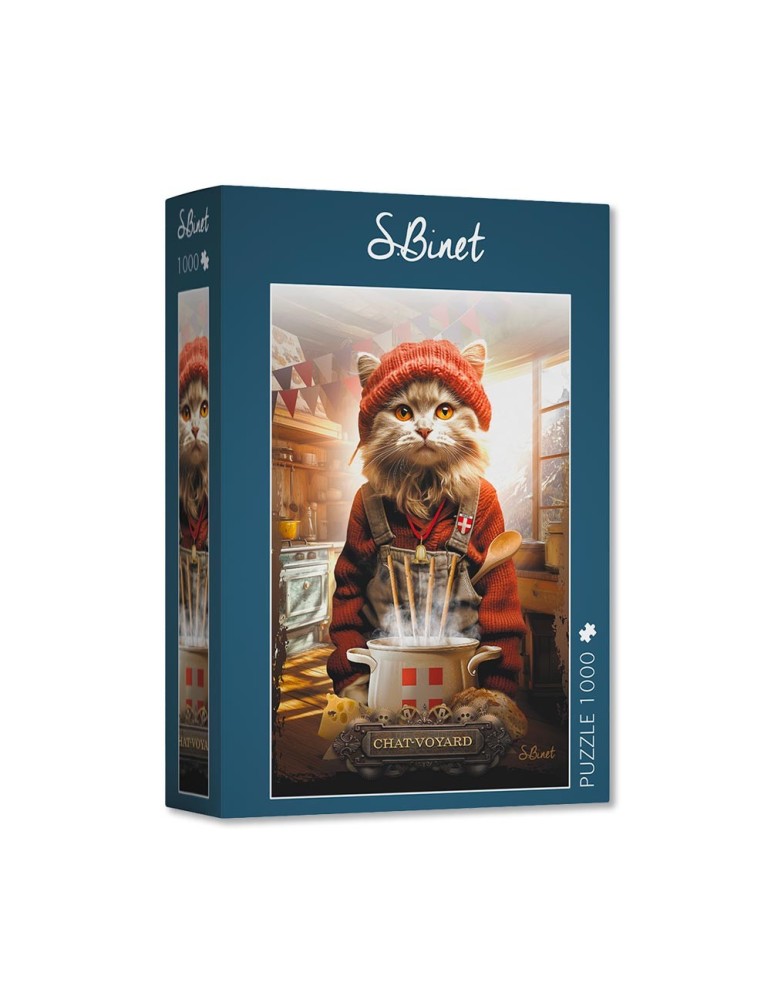 Puzzle Chat-voyard – Sylvain Binet – 1 000 pièces