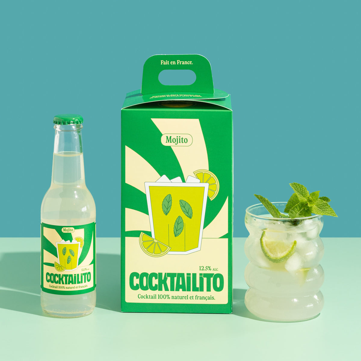 Mojito Cocktailito – avec alcool 12,5 % – 4 × 20 cl