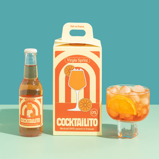 Virgin Spritz Cocktailito – sans alcool 0 % – 4 × 20 cl