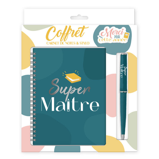 Coffret carnet stylo Maitre