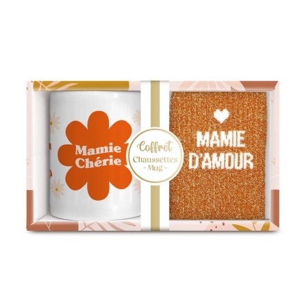 Coffret mug et chaussettes paillettes