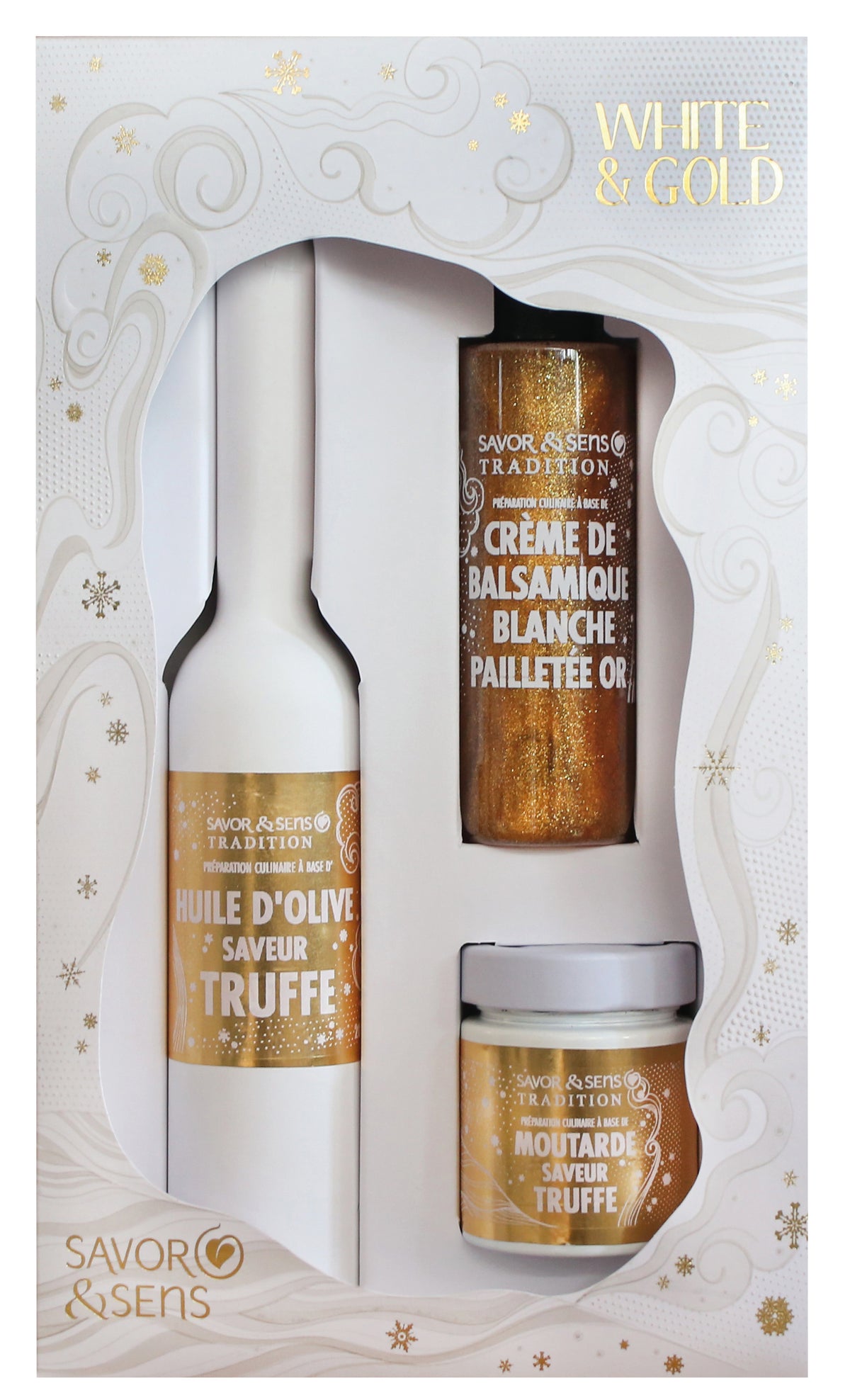 Coffret gourmand White & Gold – Savor & Sens