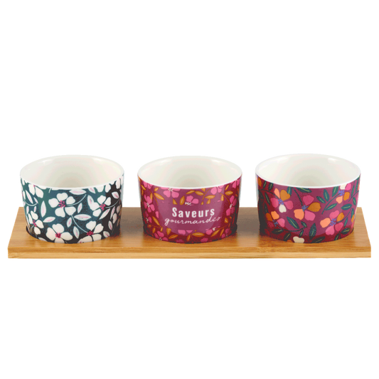 Set de 3 raviers et plateau Saveurs gourmandes – Derrière La Porte
