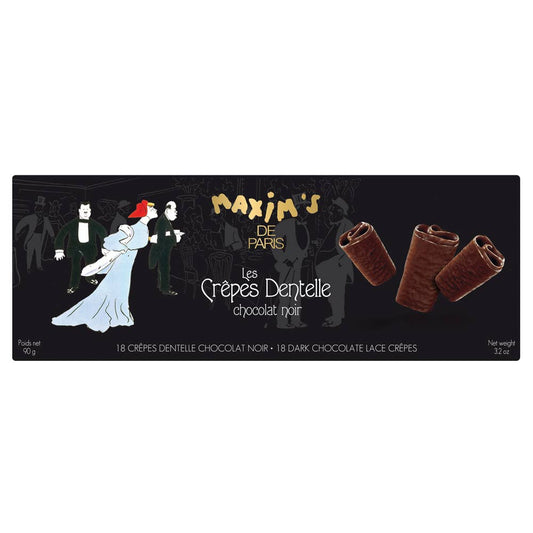 Étui 18 crêpes dentelle chocolat noir - 90 g