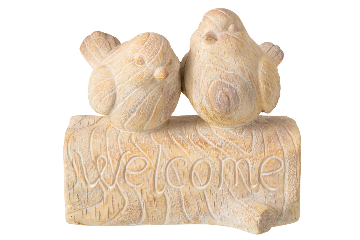 Oiseau imitation bois oxyde de magnésium beige – J-line